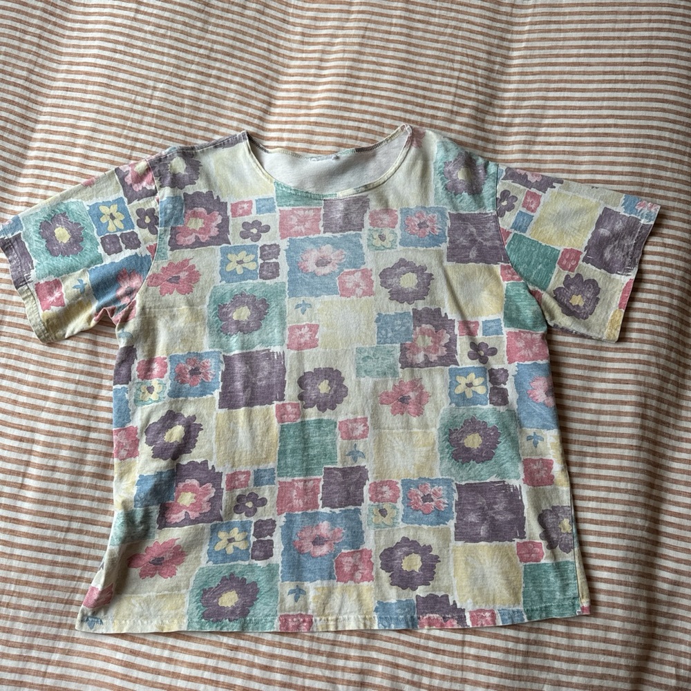 Floral Patchwork Vintage Shirt